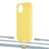 Чохол Upex Alter Eyelets for iPhone 11 Pro Daffodil with Twine Turquoise and Fausset Gold (UP106993)