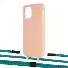 Чехол Upex Alter Eyelets for iPhone 11 Pro Tangerine with Twine Cyan and Fausset Matte Black (UP107007)