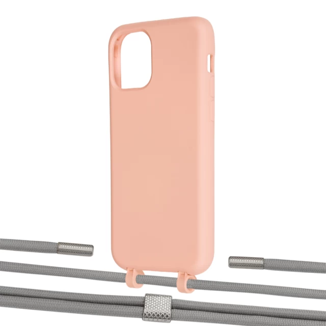 Чехол Upex Alter Eyelets for iPhone 11 Pro Tangerine with Twine Gray and Fausset Silver (UP107021)