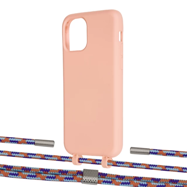 Чохол Upex Alter Eyelets for iPhone 11 Pro Tangerine with Twine Blue Sunset and Fausset Silver (UP107026)