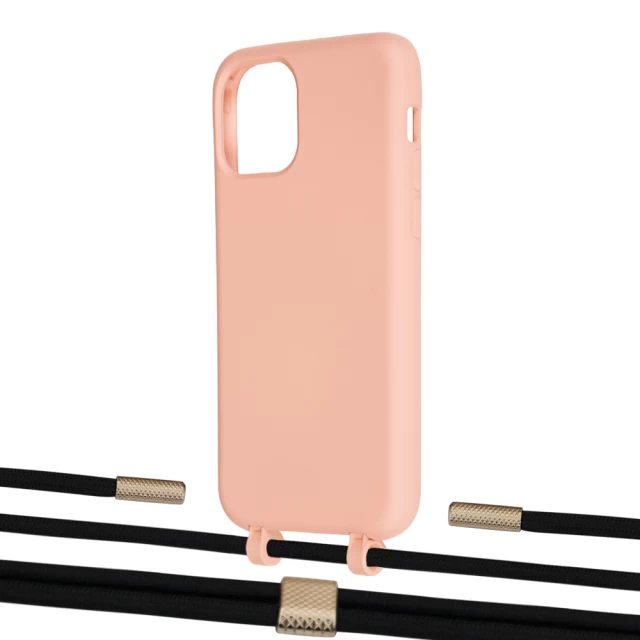 Чехол Upex Alter Eyelets for iPhone 11 Pro Tangerine with Twine Black  and Fausset Gold (UP107030)