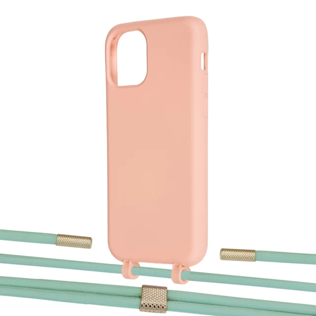 Чехол Upex Alter Eyelets for iPhone 11 Pro Tangerine with Twine Pistachio and Fausset Gold (UP107037)