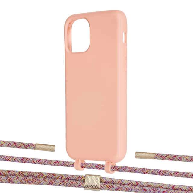 Чохол Upex Alter Eyelets for iPhone 11 Pro Tangerine with Twine Mulberry and Fausset Gold (UP107040)