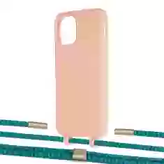 Чохол Upex Alter Eyelets for iPhone 11 Pro Tangerine with Twine Cyan and Fausset Gold (UP107041)