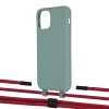 Чехол Upex Alter Eyelets for iPhone 11 Pro Basil with Twine Red and Fausset Matte Black (UP107051)