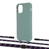 Чехол Upex Alter Eyelets for iPhone 11 Pro Basil with Twine Blue Marine and Fausset Matte Black (UP107062)