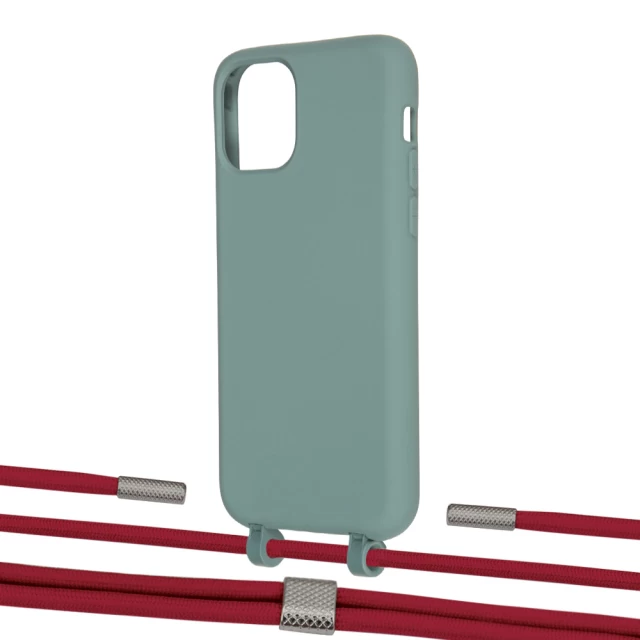 Чехол Upex Alter Eyelets for iPhone 11 Pro Basil with Twine Red and Fausset Silver (UP107068)