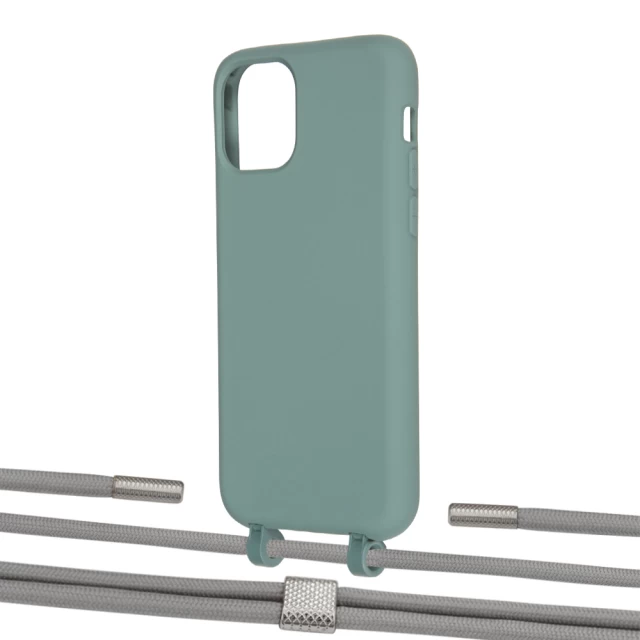 Чохол Upex Alter Eyelets for iPhone 11 Pro Basil with Twine Gray and Fausset Silver (UP107072)