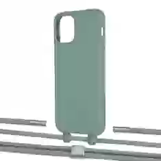 Чохол Upex Alter Eyelets for iPhone 11 Pro Basil with Twine Gray and Fausset Silver (UP107072)