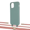Чехол Upex Alter Eyelets for iPhone 11 Pro Basil with Twine Cantaloupe and Fausset Gold (UP107086)