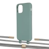 Чехол Upex Alter Eyelets for iPhone 11 Pro Basil with Twine Gray and Fausset Gold (UP107089)