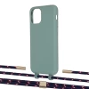 Чохол Upex Alter Eyelets for iPhone 11 Pro Basil with Twine Blue Marine and Fausset Gold (UP107096)