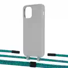 Чохол Upex Alter Eyelets for iPhone 11 Pro Anchor with Twine Cyan and Fausset Matte Black (UP107109)