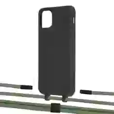 Чехол Upex Alter Eyelets for iPhone 11 Pro Max Onyx with Twine Mint and Fausset Matte Black (UP107158)