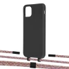 Чехол Upex Alter Eyelets for iPhone 11 Pro Max Onyx with Twine Mulberry and Fausset Matte Black (UP107159)