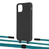 Чехол Upex Alter Eyelets for iPhone 11 Pro Max Onyx with Twine Cyan and Fausset Matte Black (UP107160)