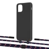 Чохол Upex Alter Eyelets for iPhone 11 Pro Max Onyx with Twine Blue Marine and Fausset Matte Black (UP107164)