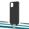 Чохол Upex Alter Eyelets for iPhone 11 Pro Max Onyx with Twine Cyan and Fausset Silver (UP107177)