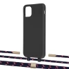 Чохол Upex Alter Eyelets for iPhone 11 Pro Max Onyx with Twine Blue Marine and Fausset Gold (UP107198)