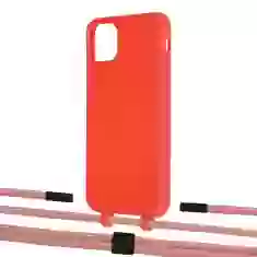 Чехол Upex Alter Eyelets for iPhone 11 Pro Max Red with Twine Cantaloupe and Fausset Matte Black (UP107205)