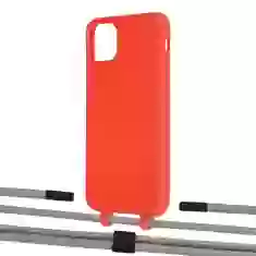 Чехол Upex Alter Eyelets for iPhone 11 Pro Max Red with Twine Gray and Fausset Matte Black (UP107208)