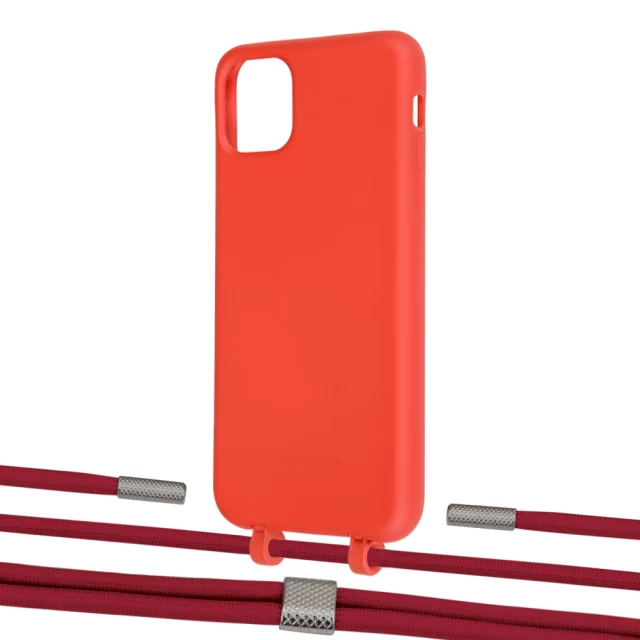 Чохол Upex Alter Eyelets for iPhone 11 Pro Max Red with Twine Red and Fausset Silver (UP107221)