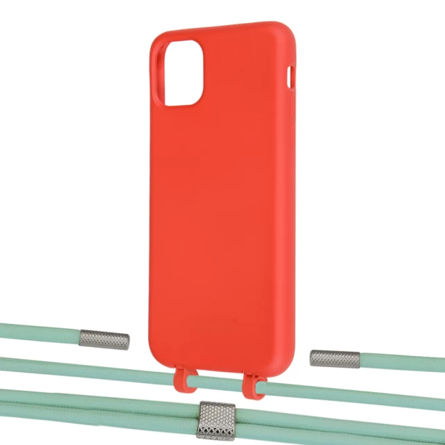 Чехол Upex Alter Eyelets for iPhone 11 Pro Max Red with Twine Pistachio and Fausset Silver (UP107224)