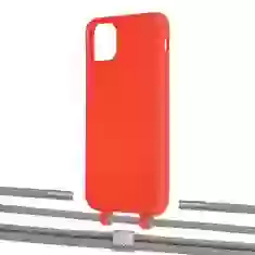 Чохол Upex Alter Eyelets for iPhone 11 Pro Max Red with Twine Gray and Fausset Silver (UP107225)