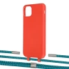 Чохол Upex Alter Eyelets for iPhone 11 Pro Max Red with Twine Cyan and Fausset Silver (UP107228)