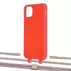 Чохол Upex Alter Eyelets for iPhone 11 Pro Max Red with Twine Rose Gold and Fausset Gold (UP107236)