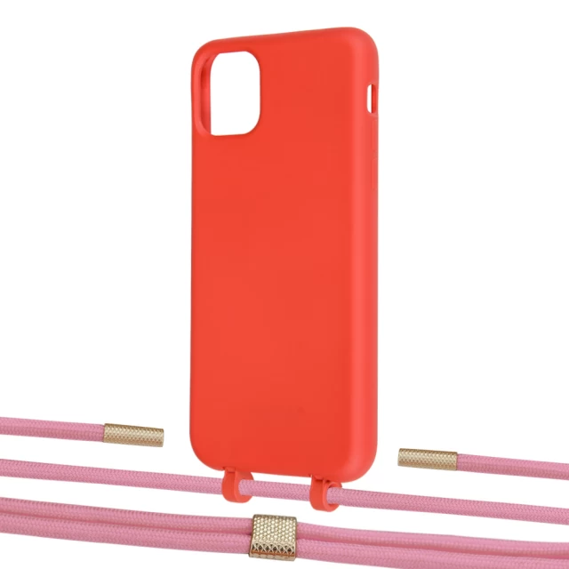 Чохол Upex Alter Eyelets for iPhone 11 Pro Max Red with Twine Coral and Fausset Gold (UP107237)