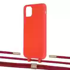 Чохол Upex Alter Eyelets for iPhone 11 Pro Max Red with Twine Red and Fausset Gold (UP107238)