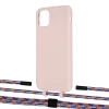 Чехол Upex Alter Eyelets for iPhone 11 Pro Max Crepe with Twine Blue Sunset and Fausset Matte Black (UP107264)