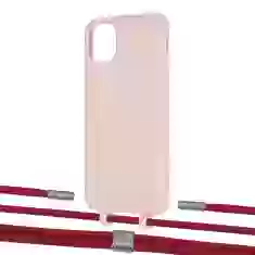 Чехол Upex Alter Eyelets for iPhone 11 Pro Max Crepe with Twine Red and Fausset Silver (UP107272)