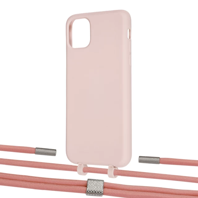 Чохол Upex Alter Eyelets for iPhone 11 Pro Max Crepe with Twine Cantaloupe and Fausset Silver (UP107273)