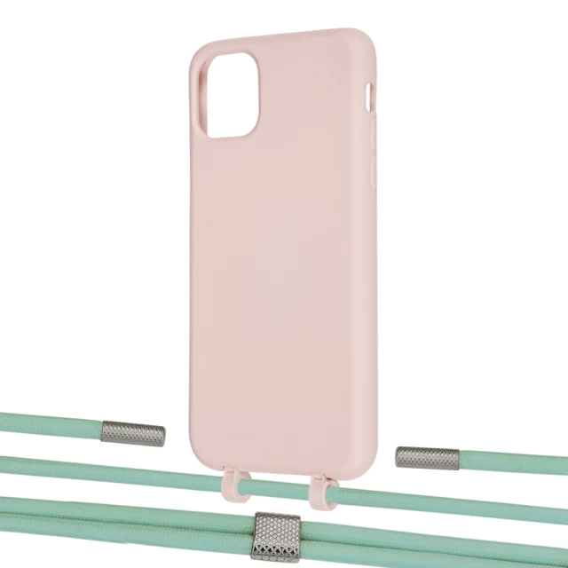 Чехол Upex Alter Eyelets for iPhone 11 Pro Max Crepe with Twine Pistachio and Fausset Silver (UP107275)