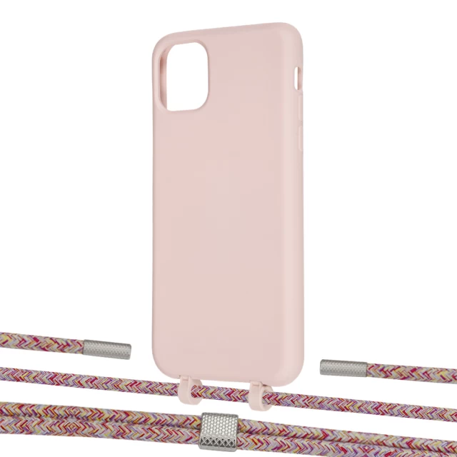 Чохол Upex Alter Eyelets for iPhone 11 Pro Max Crepe with Twine Mulberry and Fausset Silver (UP107278)