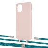 Чохол Upex Alter Eyelets for iPhone 11 Pro Max Crepe with Twine Cyan and Fausset Silver (UP107279)