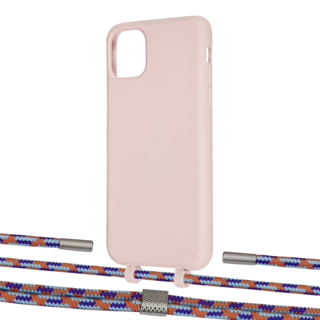 Чехол Upex Alter Eyelets for iPhone 11 Pro Max Crepe with Twine Blue Sunset and Fausset Silver (UP107281)