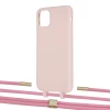 Чехол Upex Alter Eyelets for iPhone 11 Pro Max Crepe with Twine Coral and Fausset Gold (UP107288)