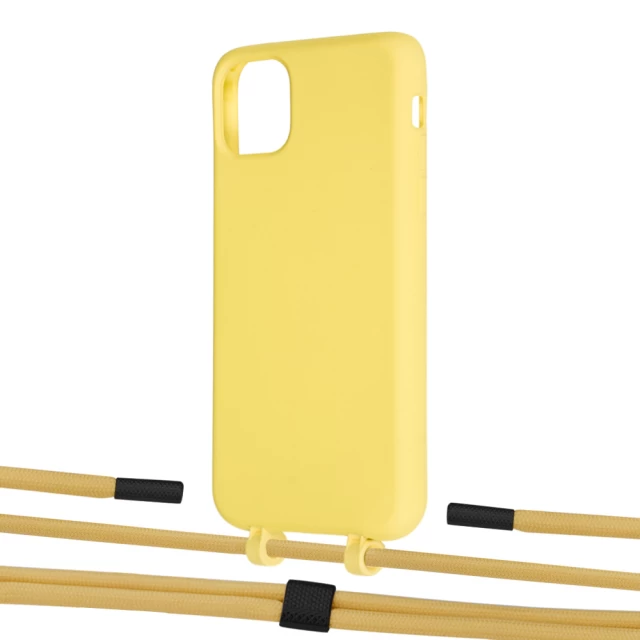 Чохол Upex Alter Eyelets for iPhone 11 Pro Max Daffodil with Twine Sunflower and Fausset Matte Black (UP107308)