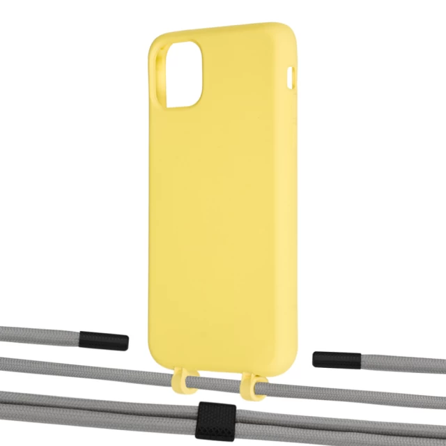 Чохол Upex Alter Eyelets for iPhone 11 Pro Max Daffodil with Twine Gray and Fausset Matte Black (UP107310)