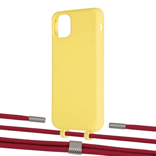 Чохол Upex Alter Eyelets for iPhone 11 Pro Max Daffodil with Twine Red and Fausset Silver (UP107323)