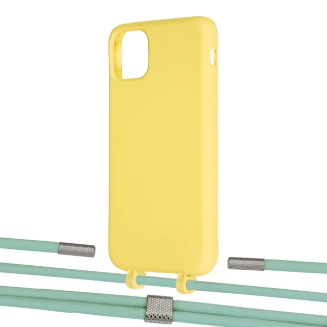 Чохол Upex Alter Eyelets for iPhone 11 Pro Max Daffodil with Twine Pistachio and Fausset Silver (UP107326)