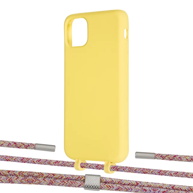 Чохол Upex Alter Eyelets for iPhone 11 Pro Max Daffodil with Twine Mulberry and Fausset Silver (UP107329)