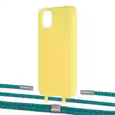 Чохол Upex Alter Eyelets for iPhone 11 Pro Max Daffodil with Twine Cyan and Fausset Silver (UP107330)