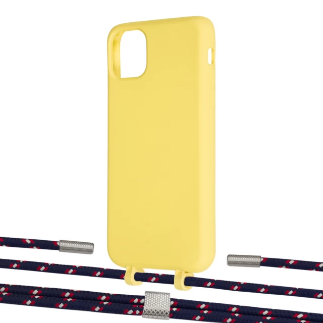 Чохол Upex Alter Eyelets for iPhone 11 Pro Max Daffodil with Twine Blue Marine and Fausset Silver (UP107334)