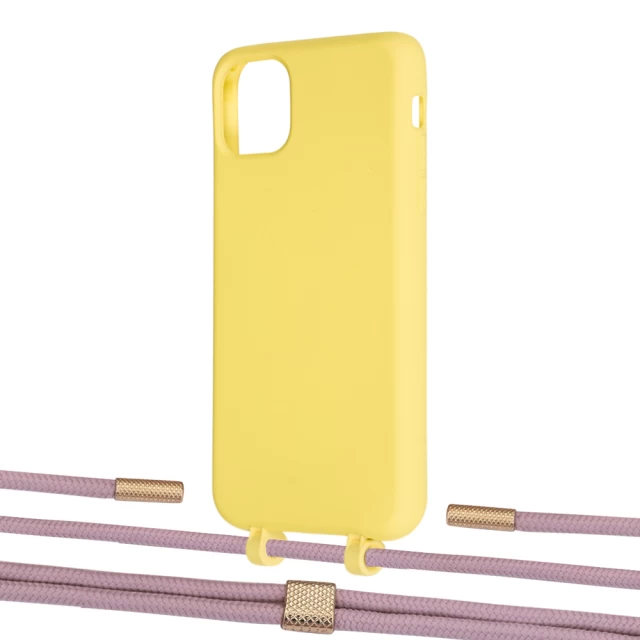 Чехол Upex Alter Eyelets for iPhone 11 Pro Max Daffodil with Twine Rose Gold and Fausset Gold (UP107338)