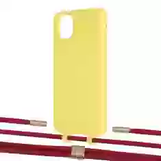 Чехол Upex Alter Eyelets for iPhone 11 Pro Max Daffodil with Twine Red and Fausset Gold (UP107340)