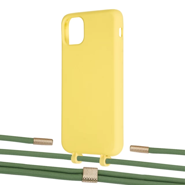 Чохол Upex Alter Eyelets for iPhone 11 Pro Max Daffodil with Twine Mint and Fausset Gold (UP107345)